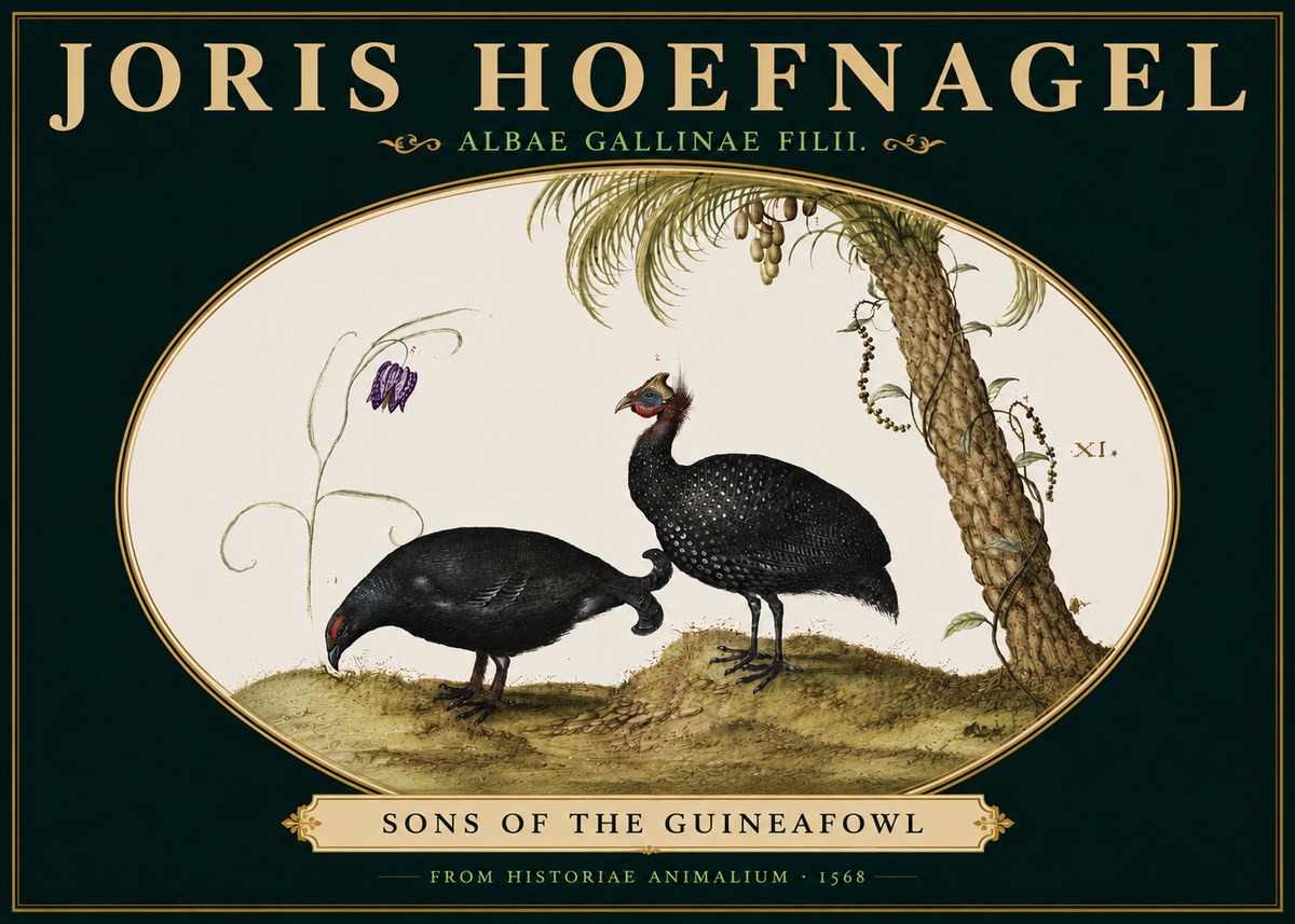 Joris Hoefnagel Albae Gallinae Filii. No5 - Poszter