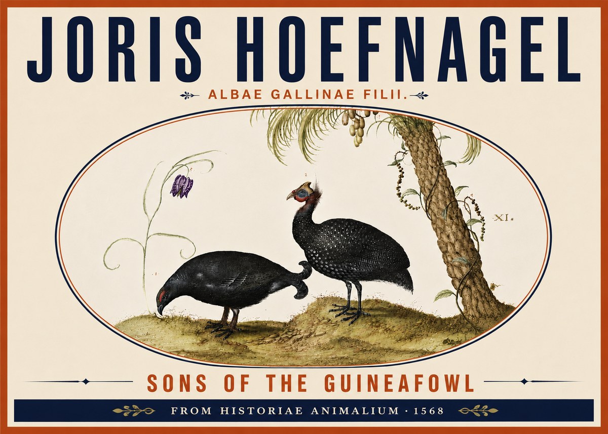 Joris Hoefnagel Albae Gallinae Filii. No6 - Poszter