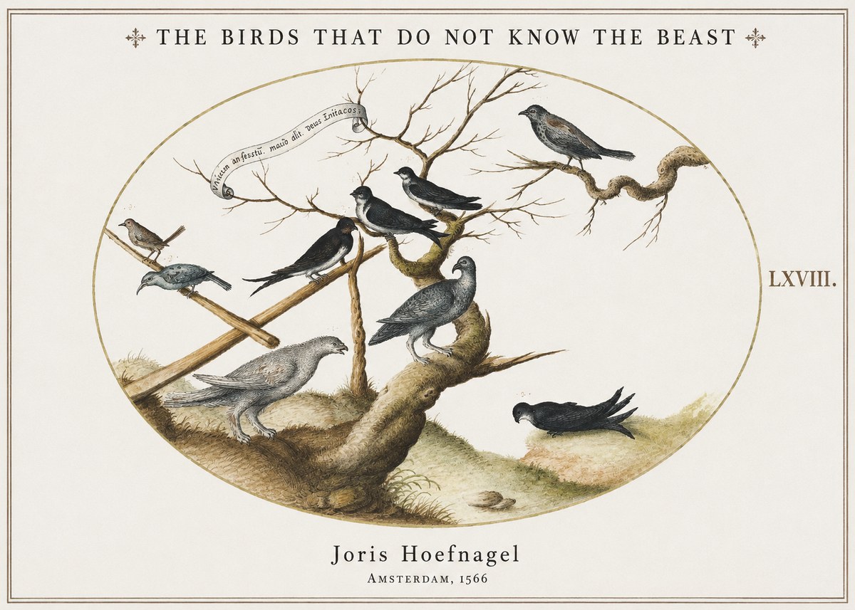 Joris Hoefnagel Birds Study No2 - Poszter