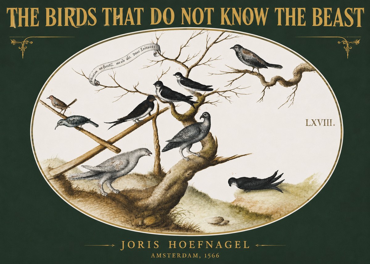 Joris Hoefnagel Birds Study No5 - Poszter