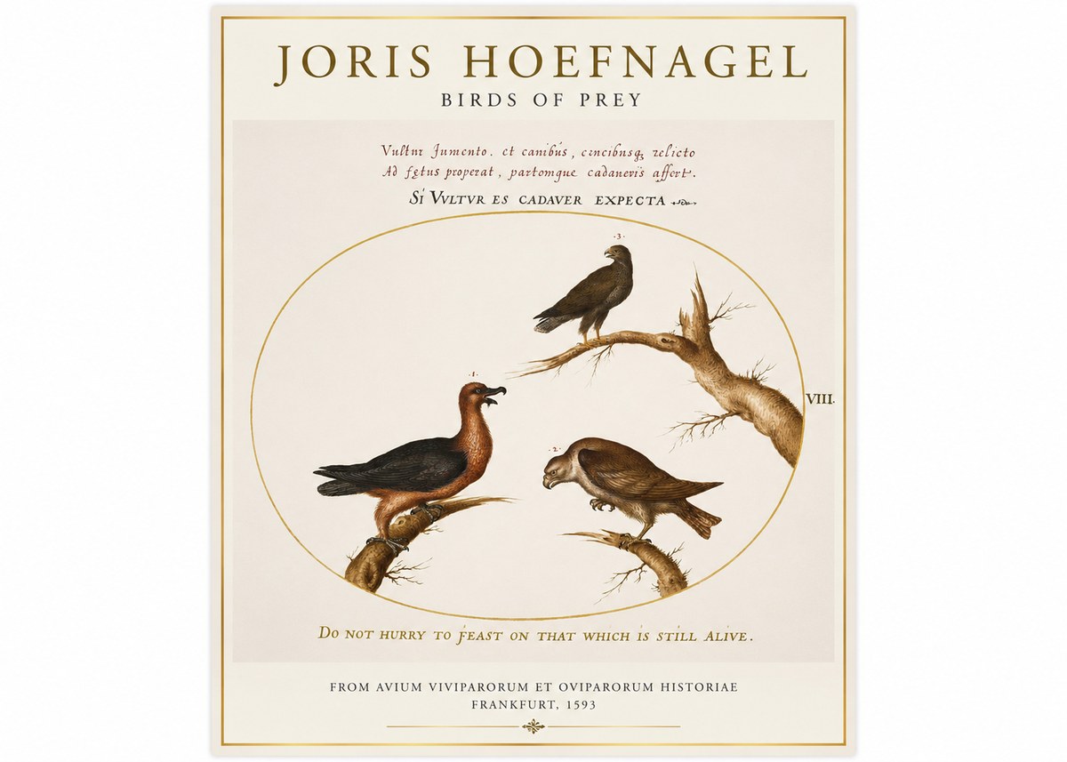Joris Hoefnagel Birds of Prey No1 - Poszter