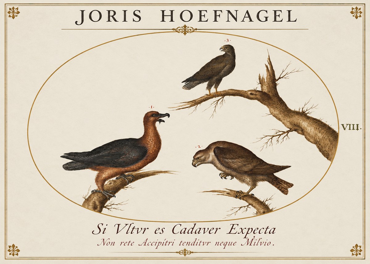 Joris Hoefnagel Birds of Prey No2 - Poszter