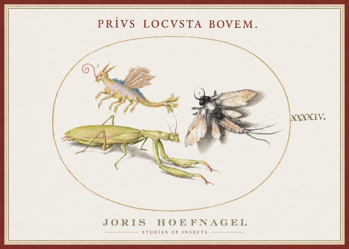 Joris Hoefnagel Privs Locvsta Bovem. No1 - Poszter