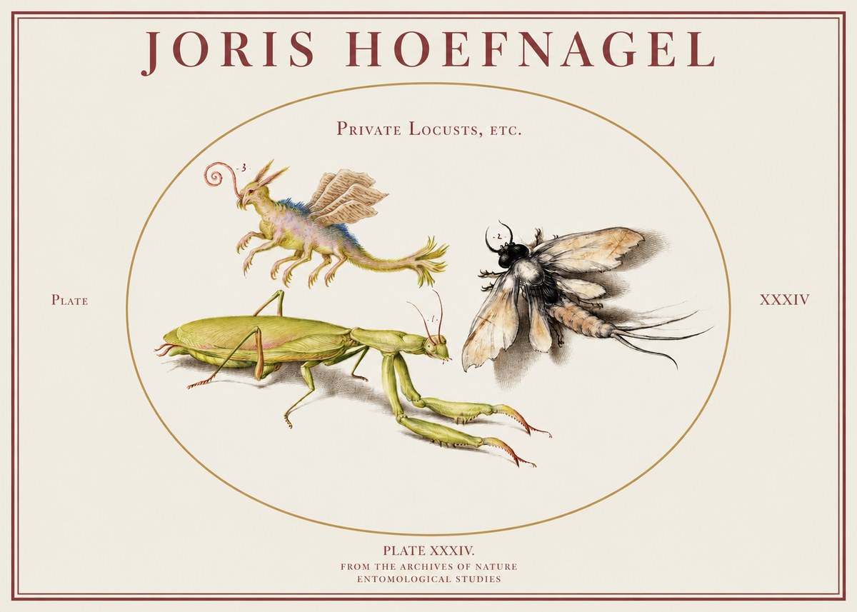 Joris Hoefnagel Privs Locvsta Bovem. No2 - Poszter