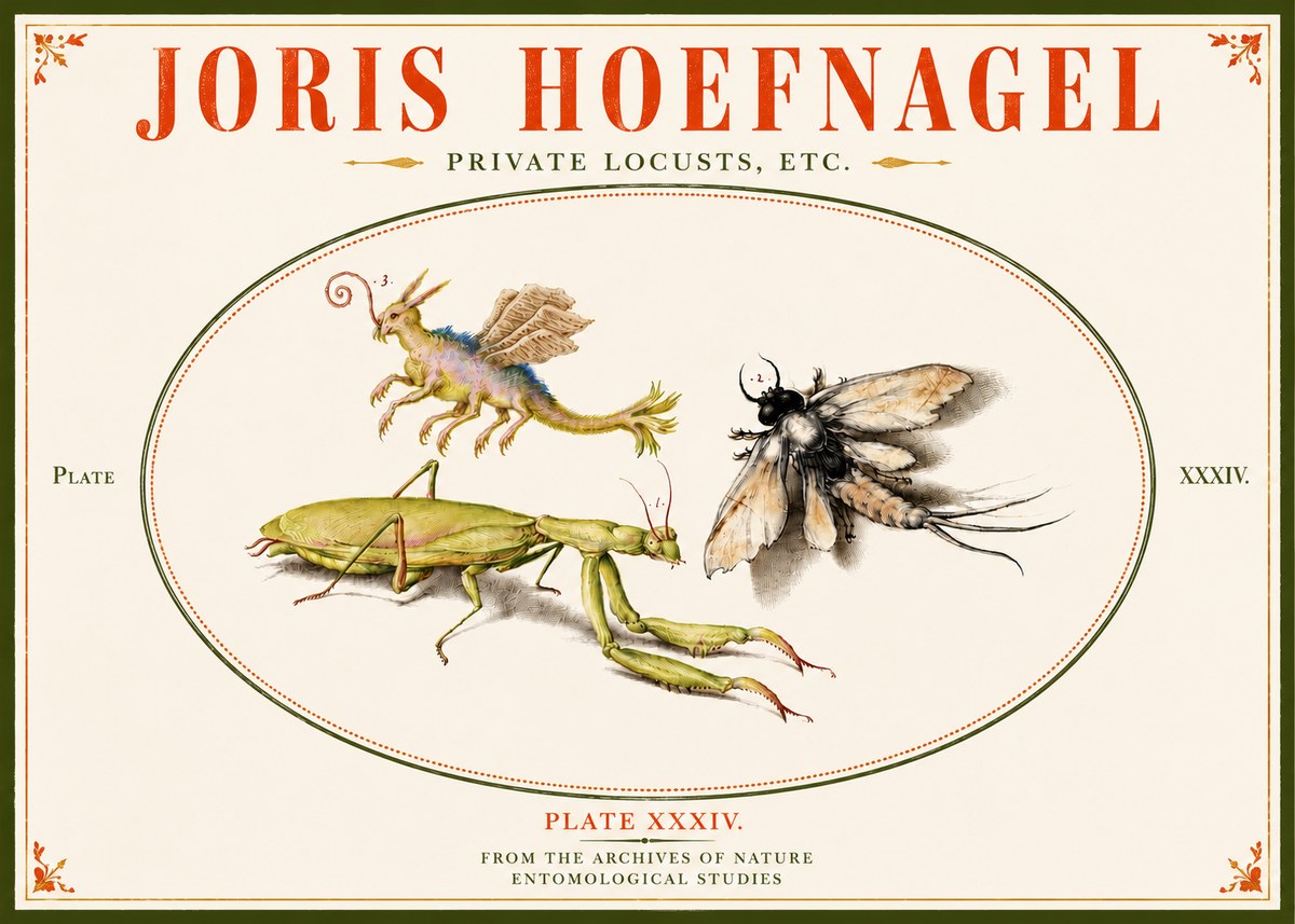 Joris Hoefnagel Privs Locvsta Bovem. No6 - Poszter