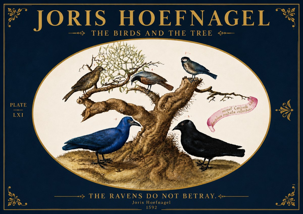 Joris Hoefnagel The Birds and the Tree No5 - Poszter