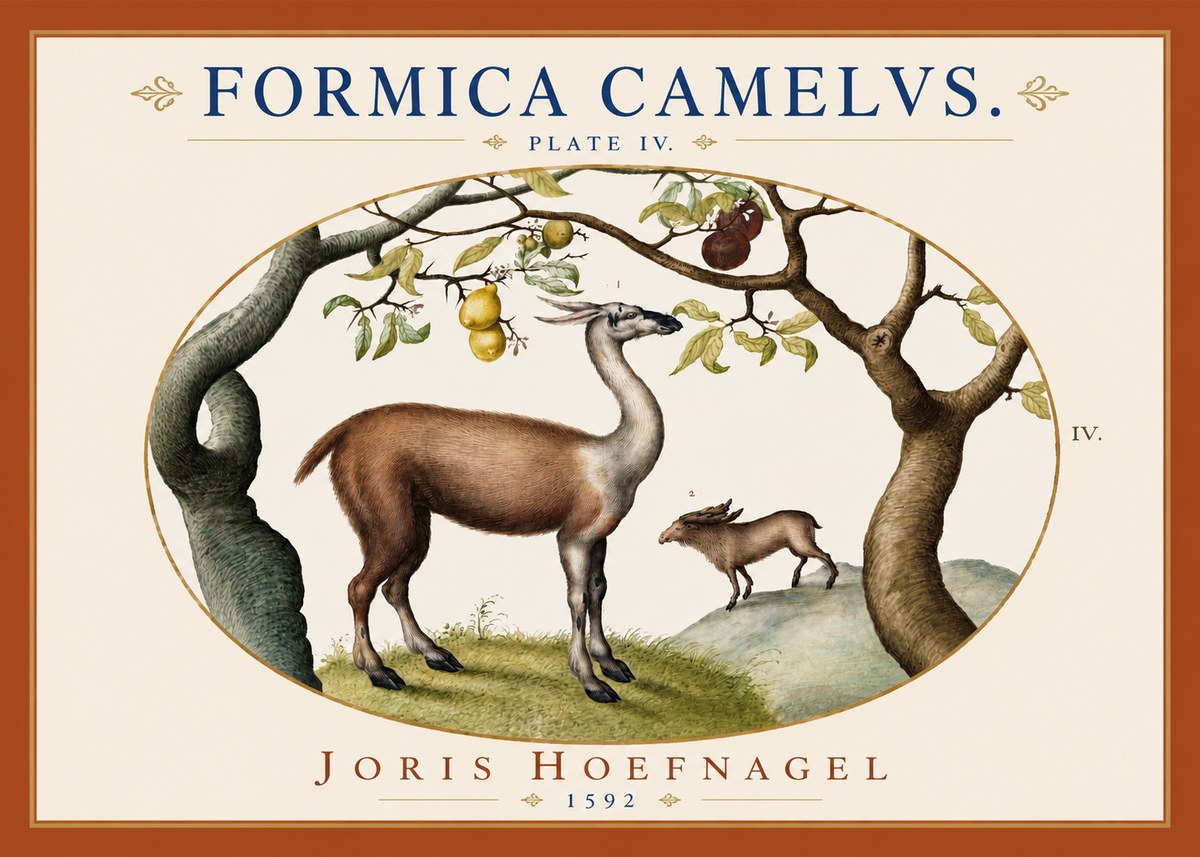 Joris Hoefnagel Formicamelus. No4 - Poszter