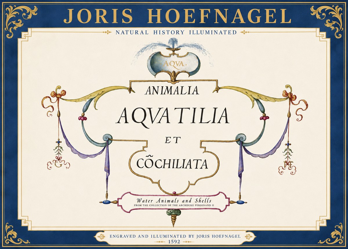 Joris Hoefnagel Animalia Aquatilia Et Cochiliata No3 - Poszter