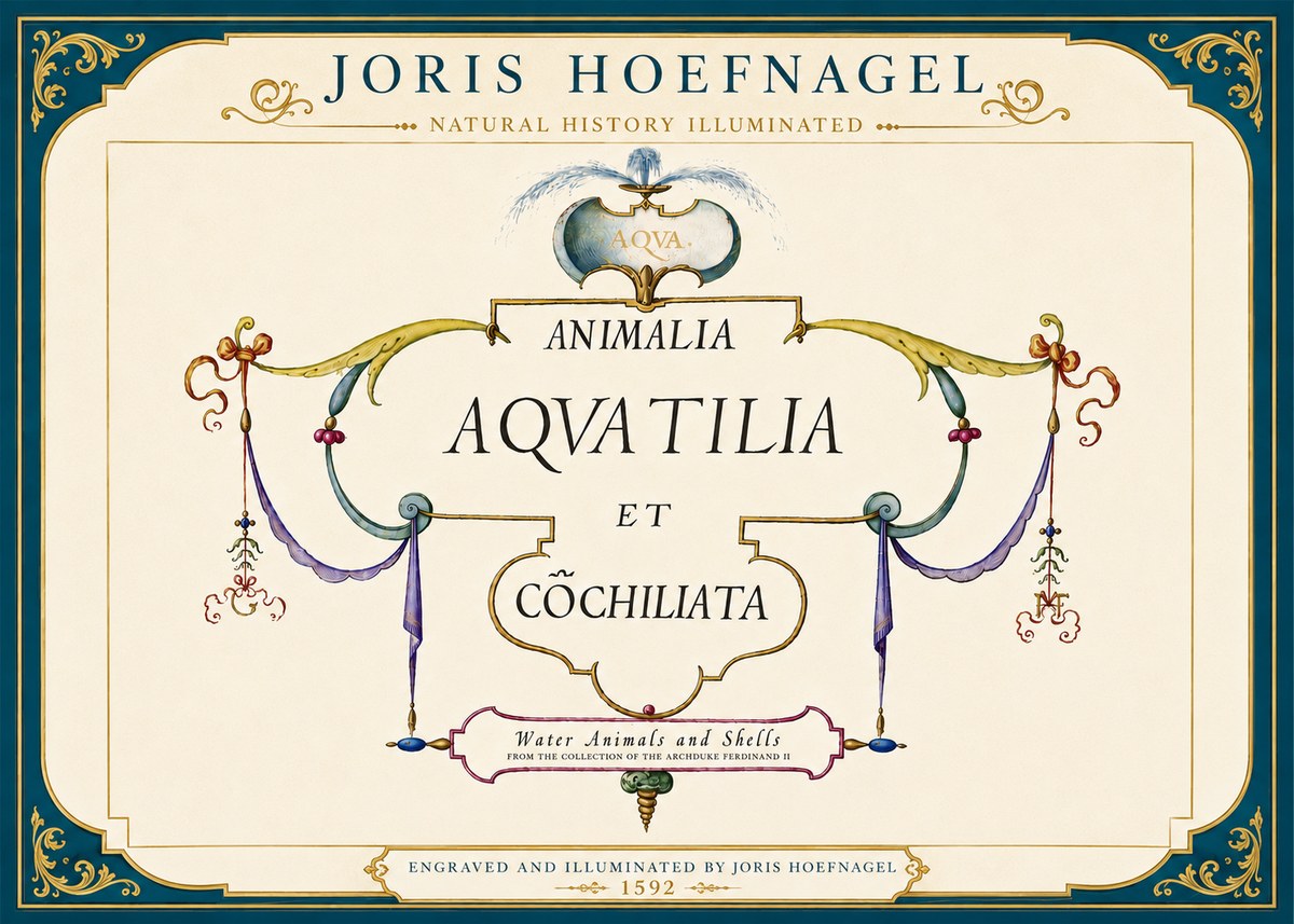 Joris Hoefnagel Animalia Aquatilia Et Cochiliata No5 - Poszter