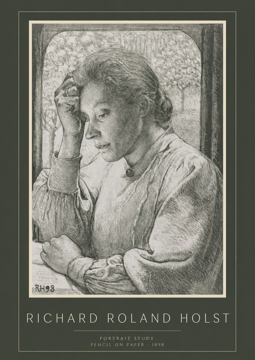 Richard Roland Holst Portrait Study No2 - Poszter