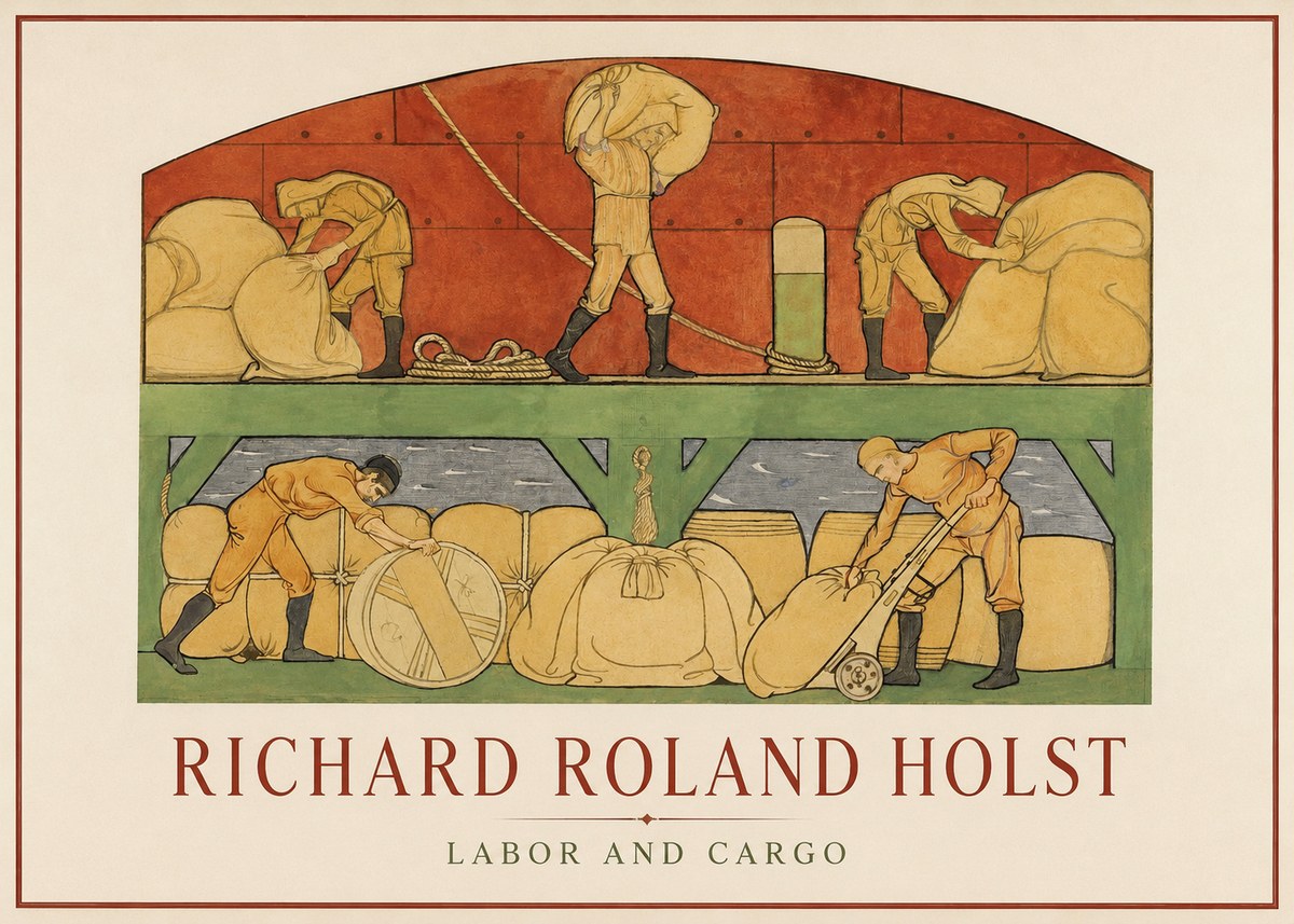 Richard Roland Holst Labor and Cargo No1 - Poszter