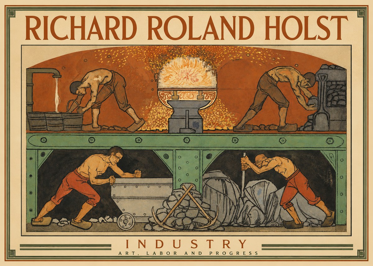 Richard Roland Holst Industry No2 - Poszter