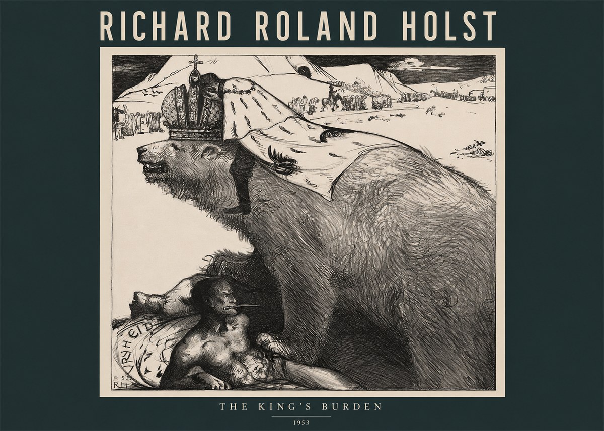 Richard Roland Holst The King's Burden No2 - Poszter