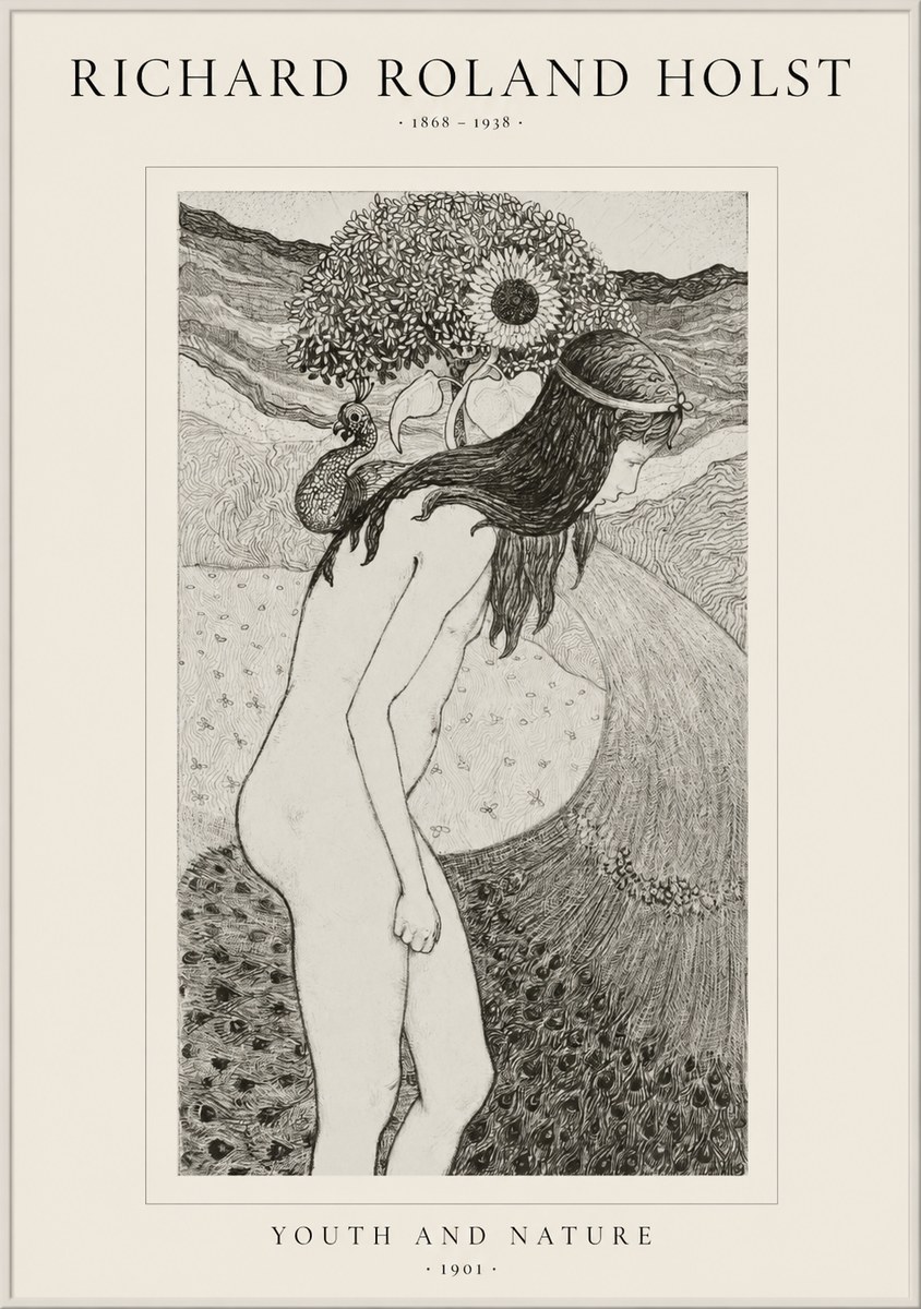 Richard Roland Holst Youth and Nature No1 - Poszter