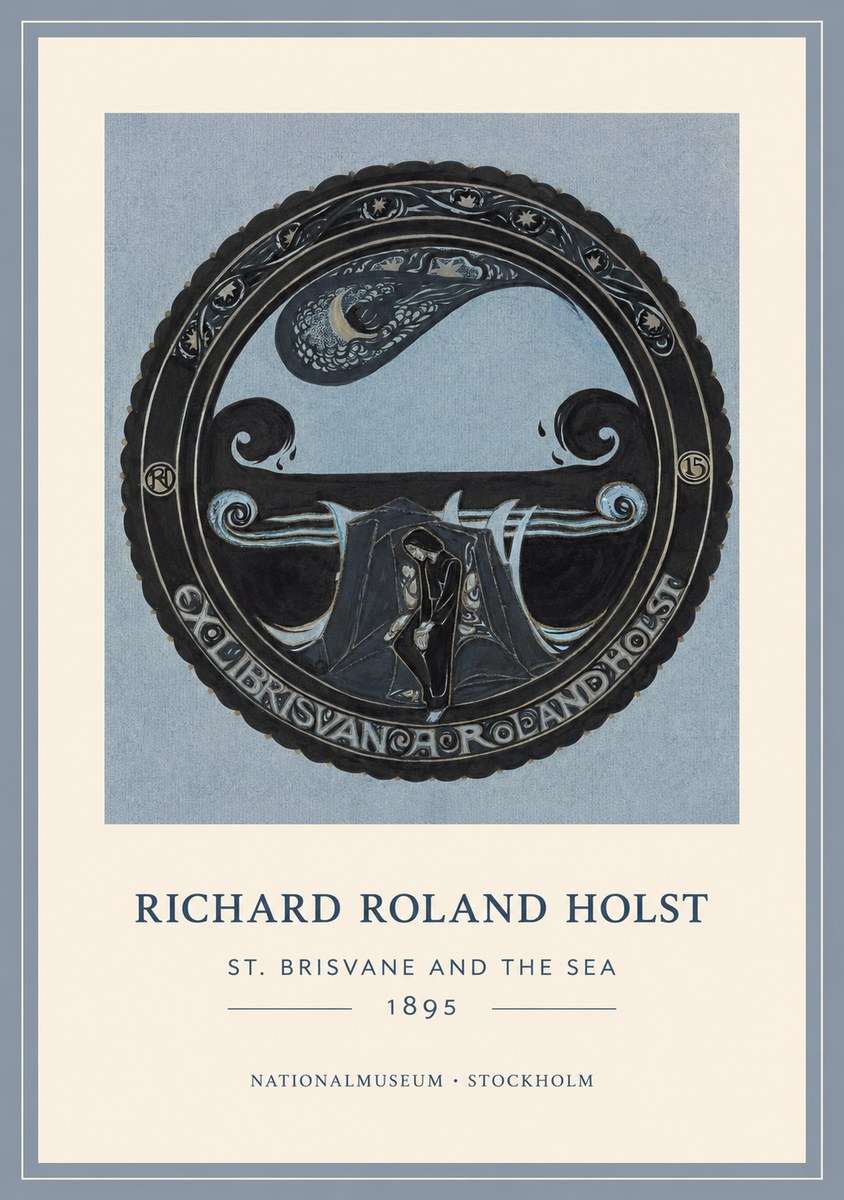 Richard Roland Holst St. Brisvane and the Sea No1 - Poszter