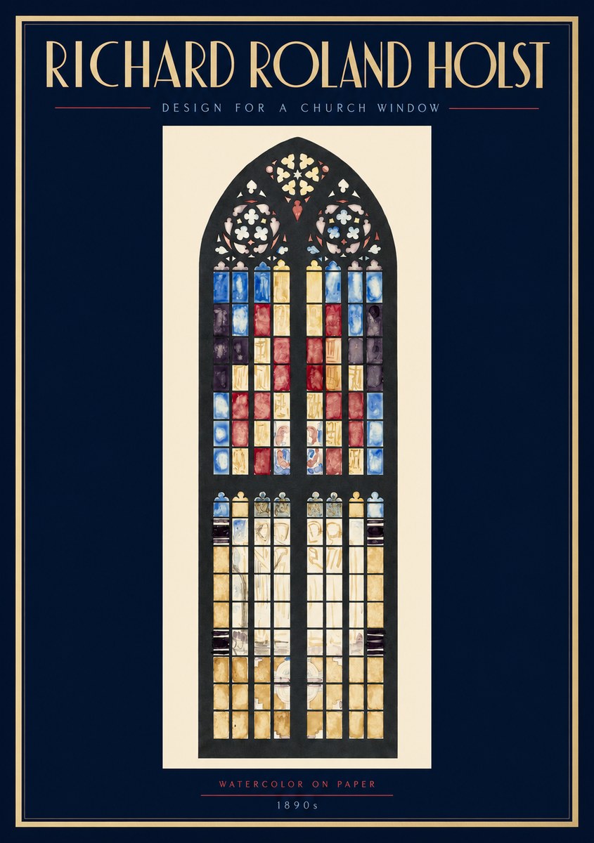 Richard Roland Holst Design for a Church Window No2 - Poszter