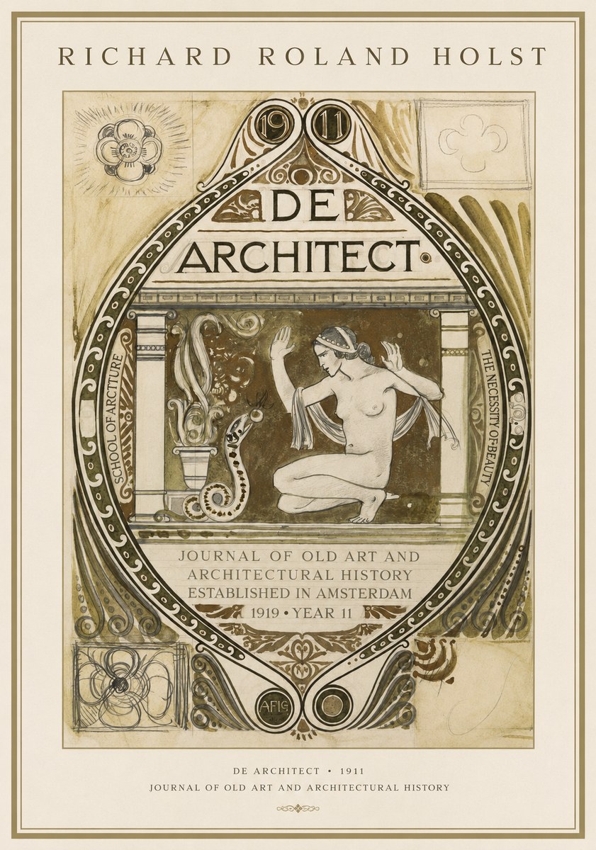 Richard Roland Holst De Architect No1 - Poszter