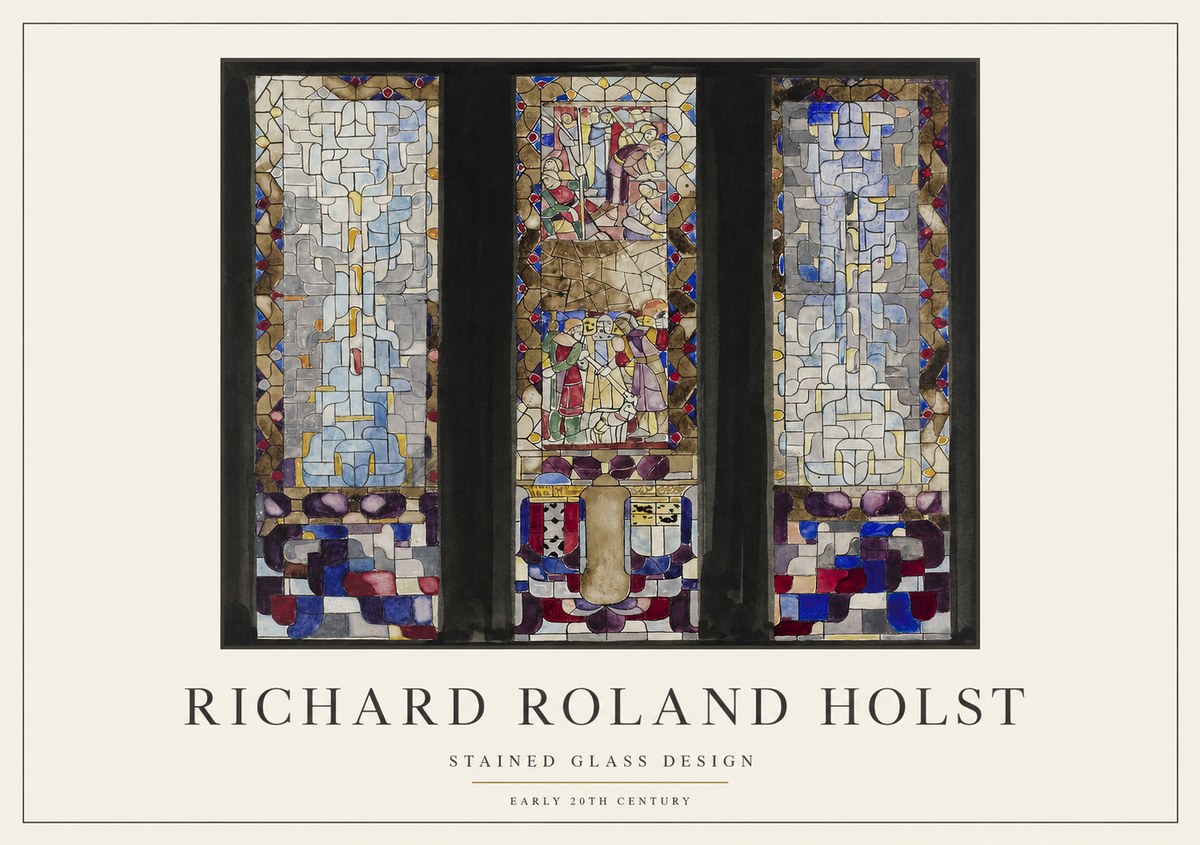 Richard Roland Holst Stained Glass Design No1 - Poszter