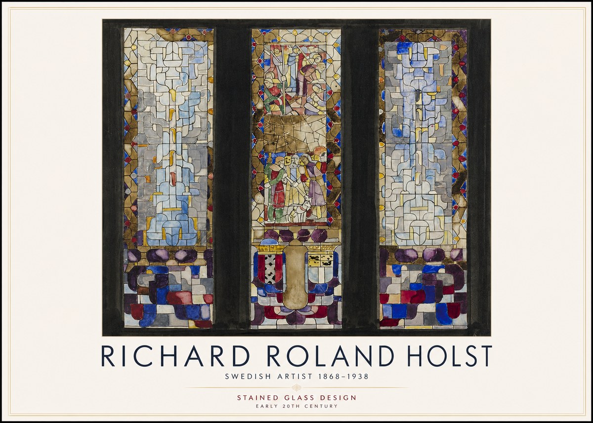 Richard Roland Holst Stained Glass Design No3 - Poszter