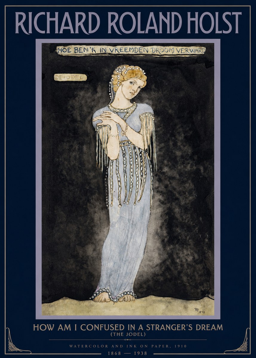 Richard Roland Holst How Am I Confused in a Stranger's Dream No2 - Poszter