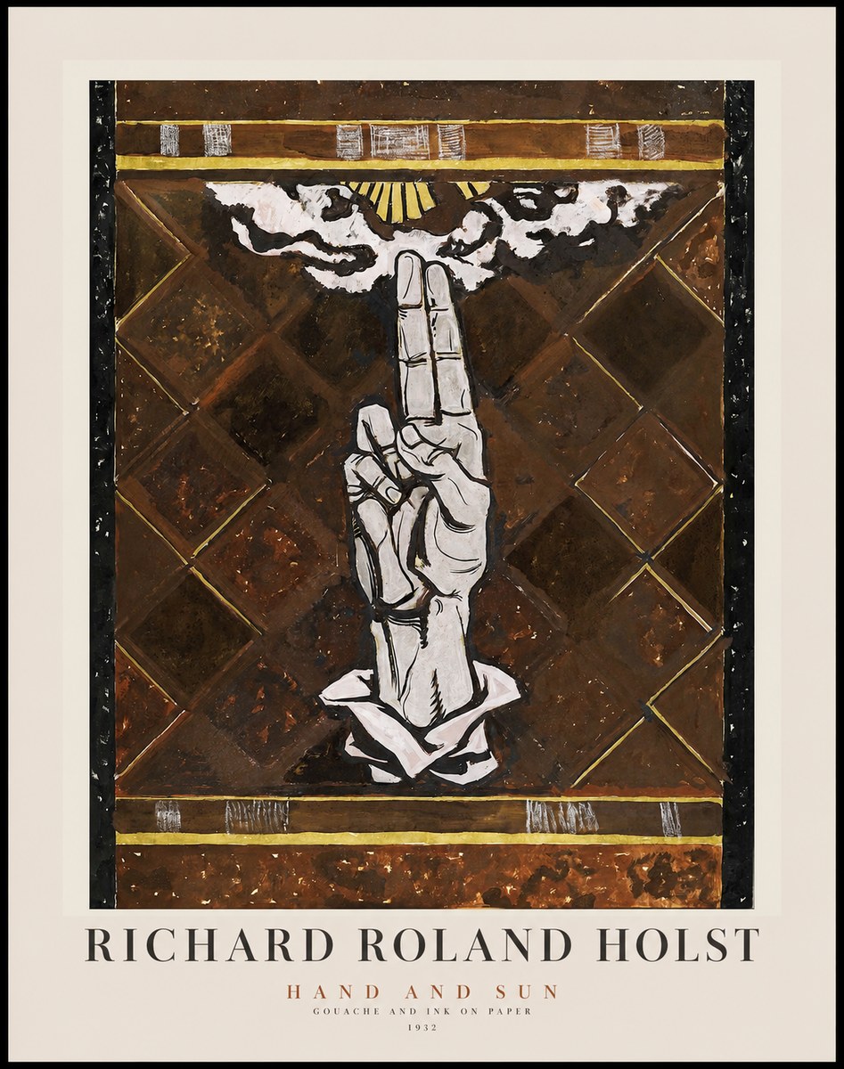 Richard Roland Holst Hand and Sun No1 - Poszter