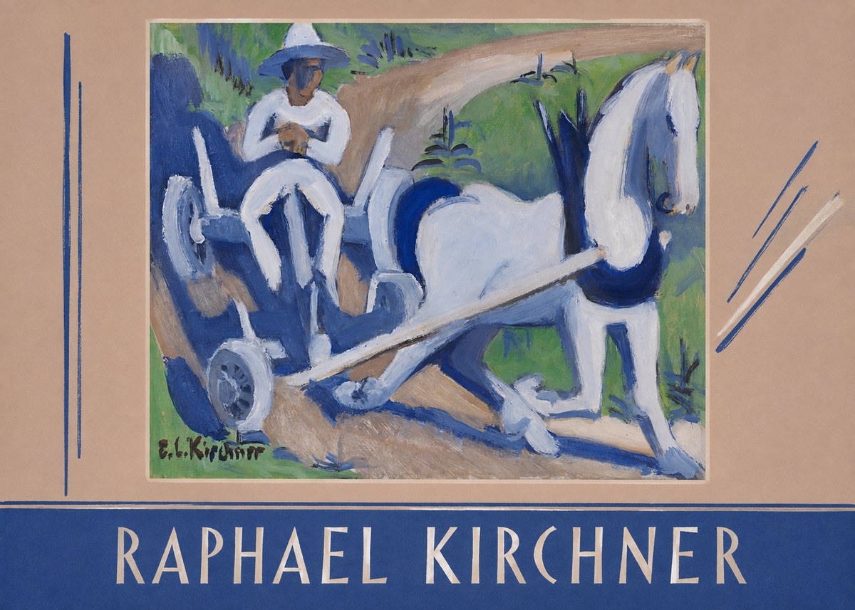 Raphael Kirchner Horse and Cart No2 - Poszter