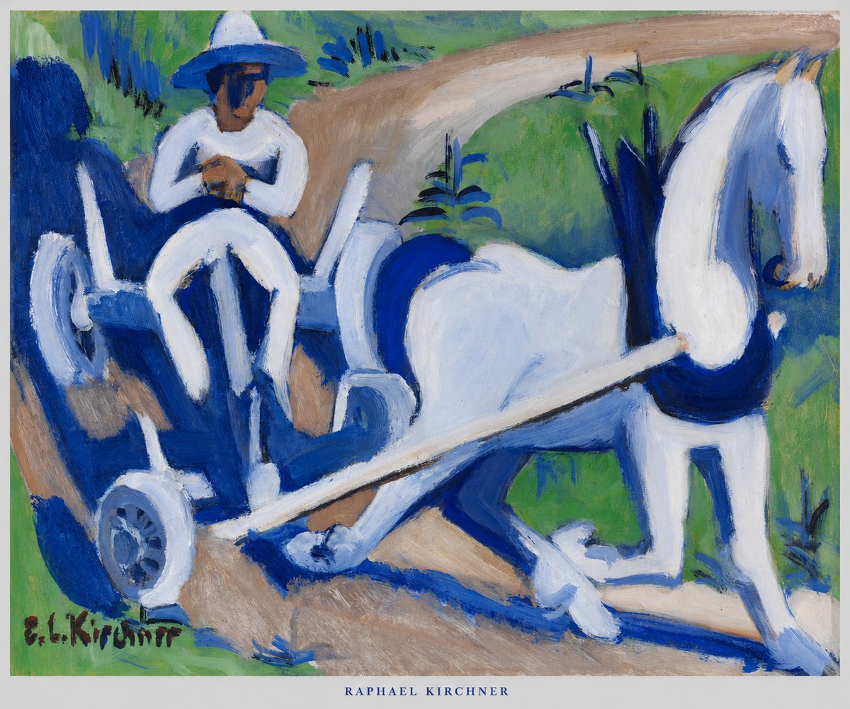 Raphael Kirchner Horse and Cart No5 - Poszter