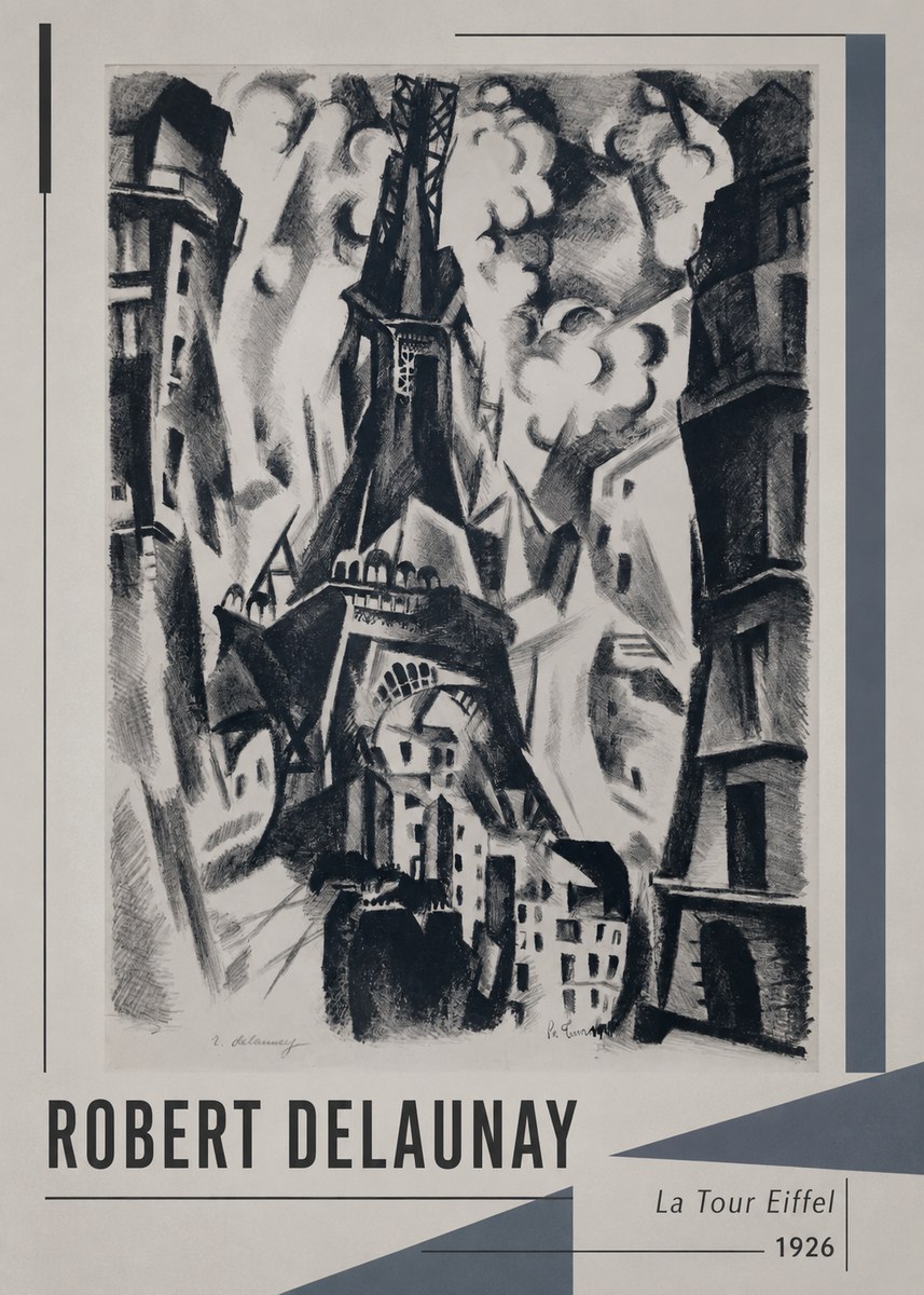 Robert Delaunay La Tour Eiffel No1 - Poszter