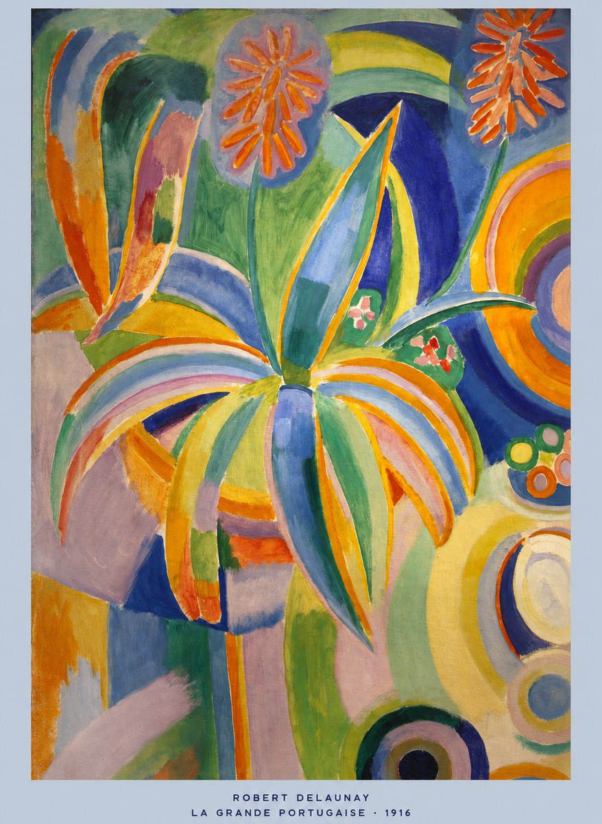Robert Delaunay La Grande Portugaise I No5 - Poszter