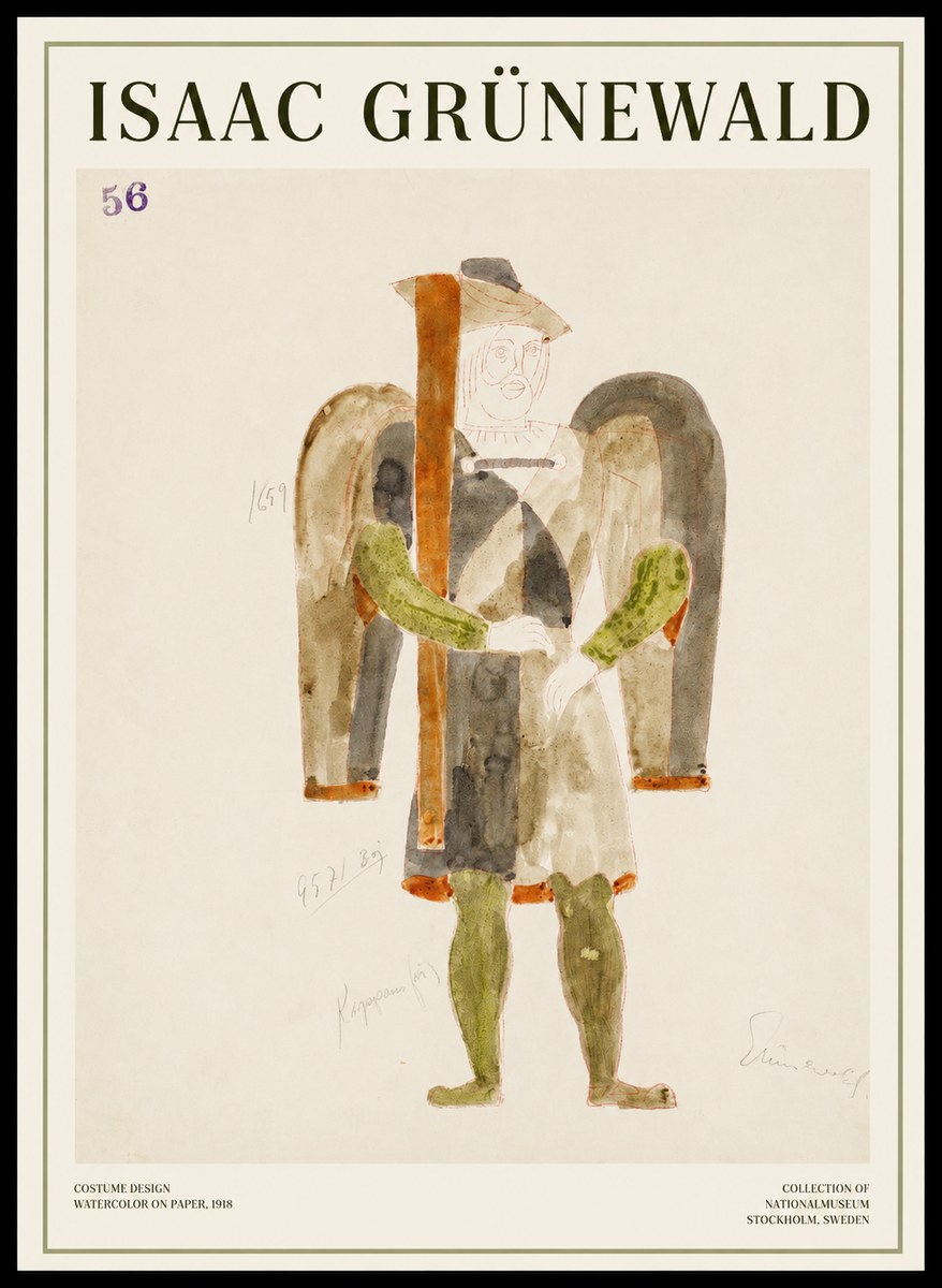 Isaac Grünewald Costume Design IV No1 - Poszter