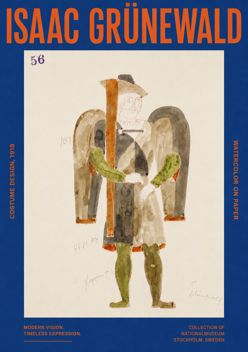 Isaac Grünewald Costume Design IV No2 - Poszter
