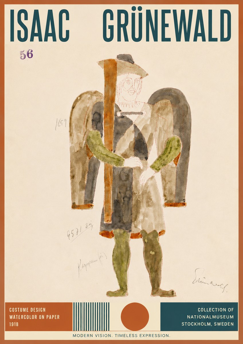Isaac Grünewald Costume Design IV No5 - Poszter