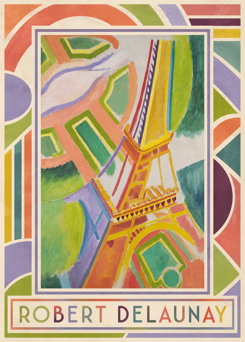 Robert Delaunay Tour Eiffel No1 - Poszter
