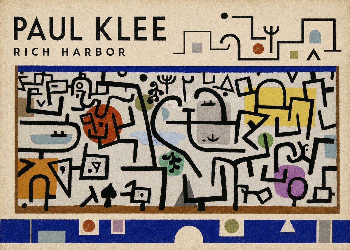 Paul Klee Rich Harbor No4 - Poszter