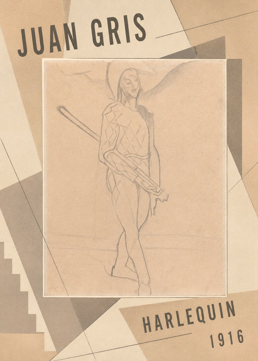 Juan Gris Harlequin No2 - Poszter