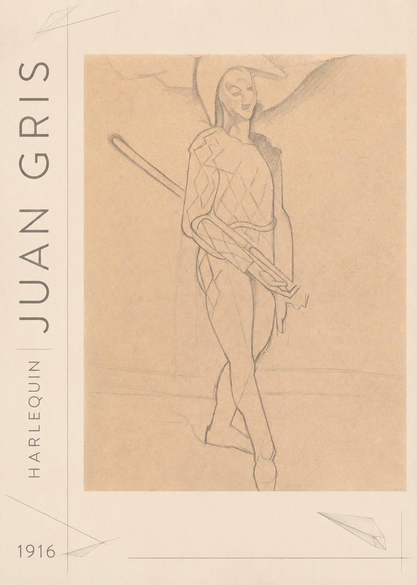 Juan Gris Harlequin No3 - Poszter