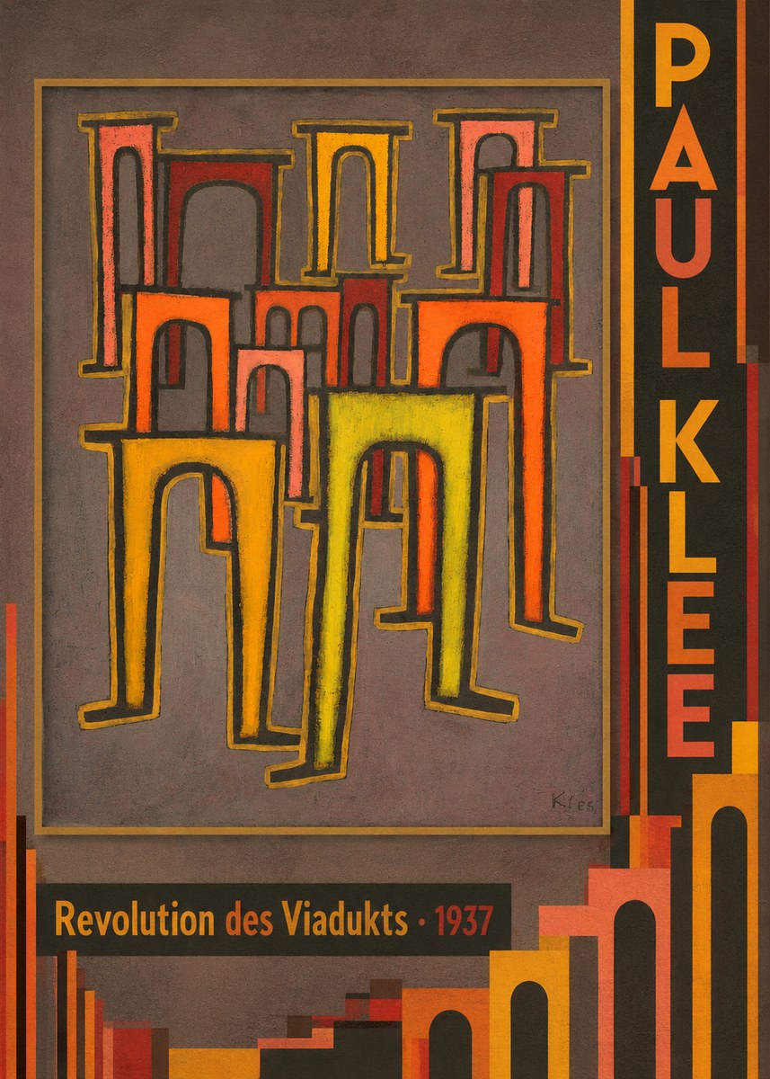 Paul Klee Revolution Des Viadukts No3 - Poszter