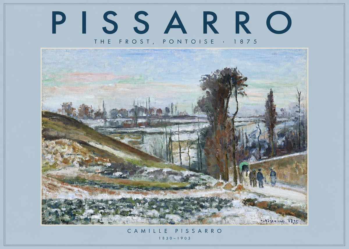 Pissarro The Frost, Pontoise No2 - Poszter