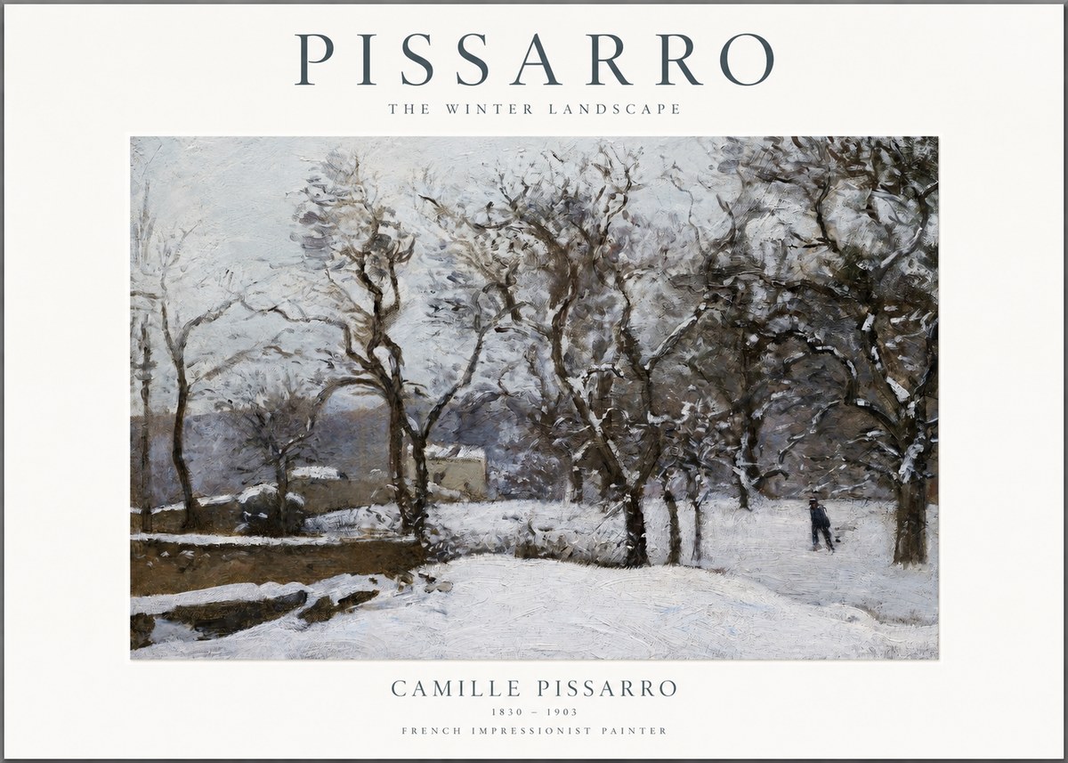 Pissarro The Winter Landscape No1 - Poszter