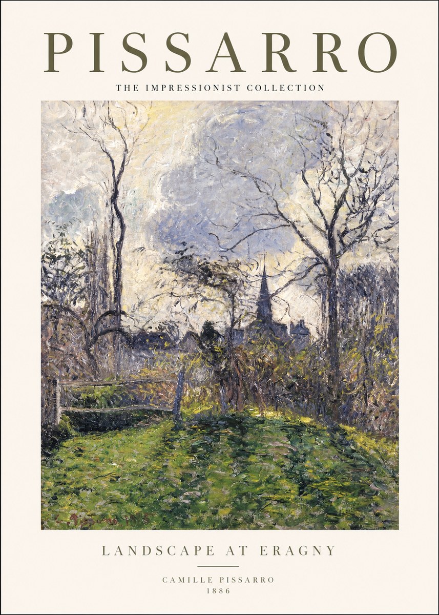 Pissarro Landscape at Eragny No1 - Poszter
