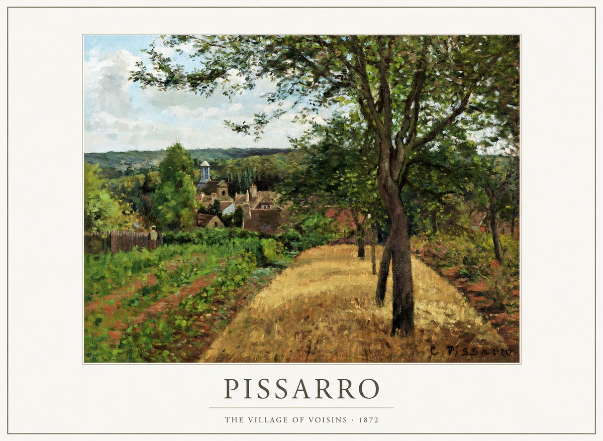 Pissarro The Village of Voisins No1 - Poszter