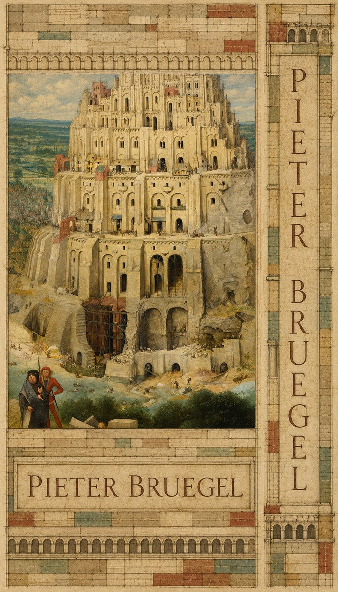 Pieter Bruegel The Tower of Babel IV No6 - Poszter