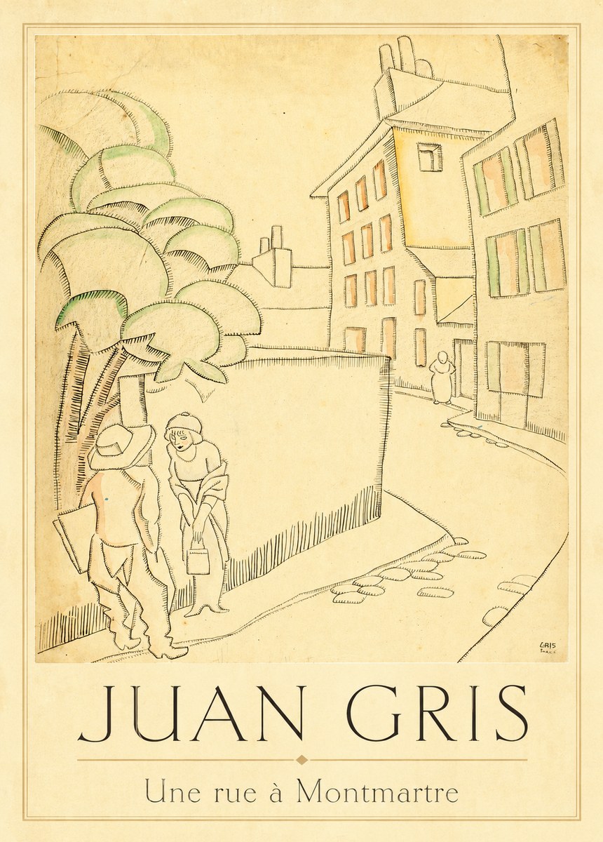 Juan Gris Une Rue À Montmartre No1 - Poszter