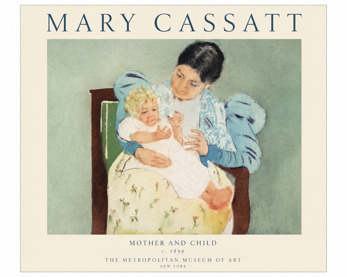 Mary Cassatt Mother and Child III No1 - Poszter