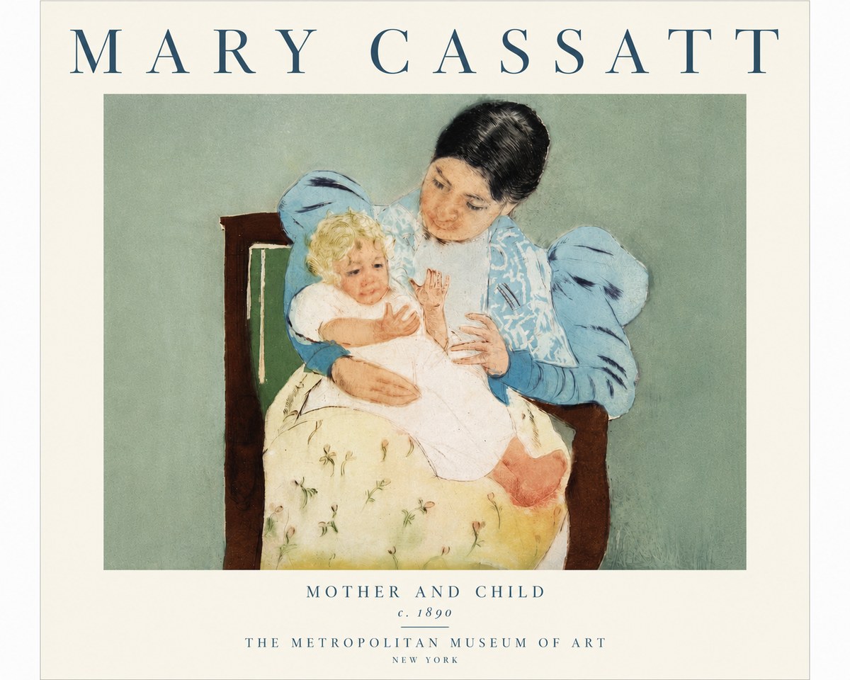 Mary Cassatt Mother and Child III No5 - Poszter