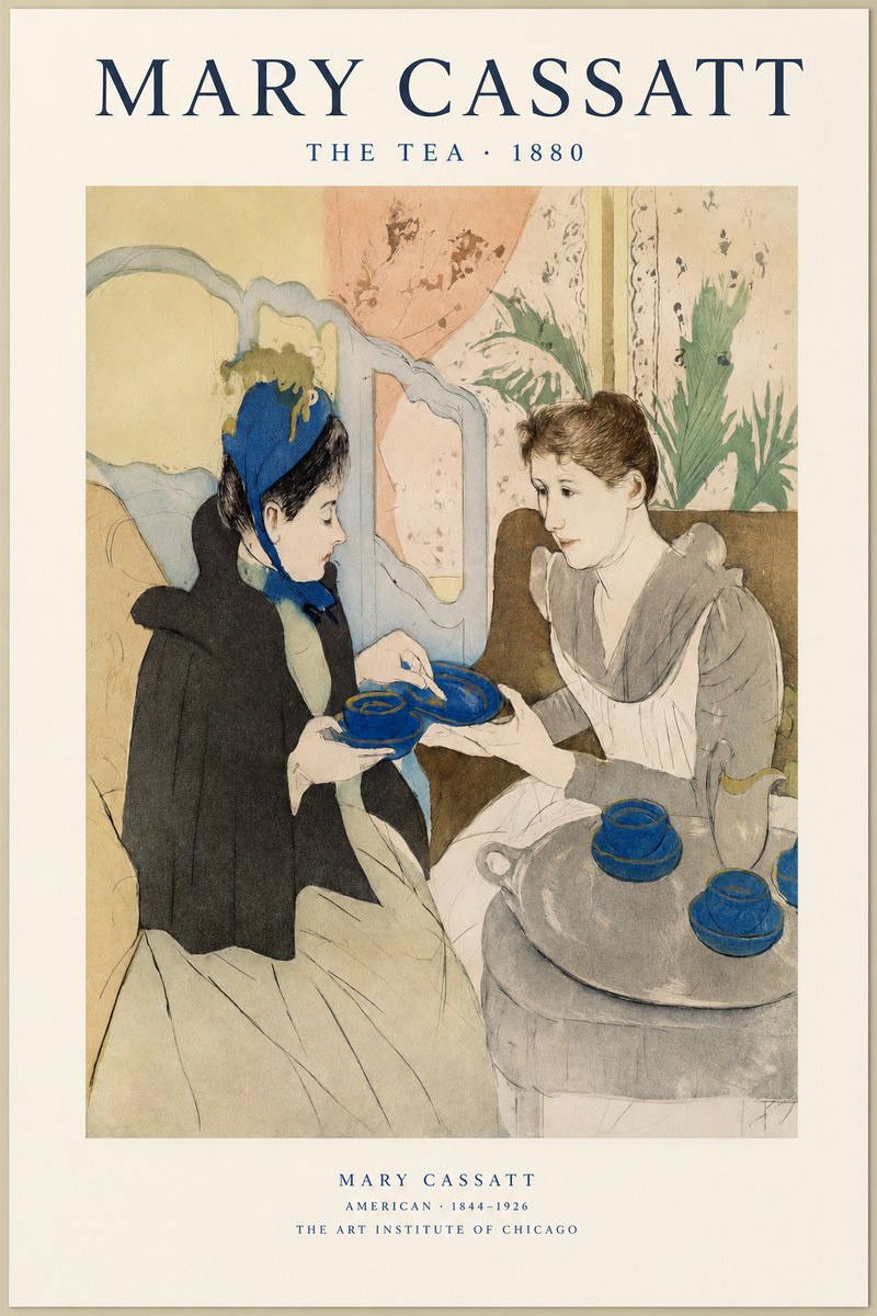 Mary Cassatt The Tea No1 - Poszter