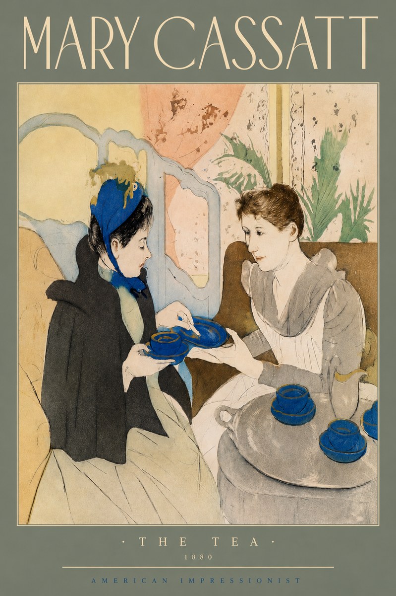 Mary Cassatt The Tea No4 - Poszter