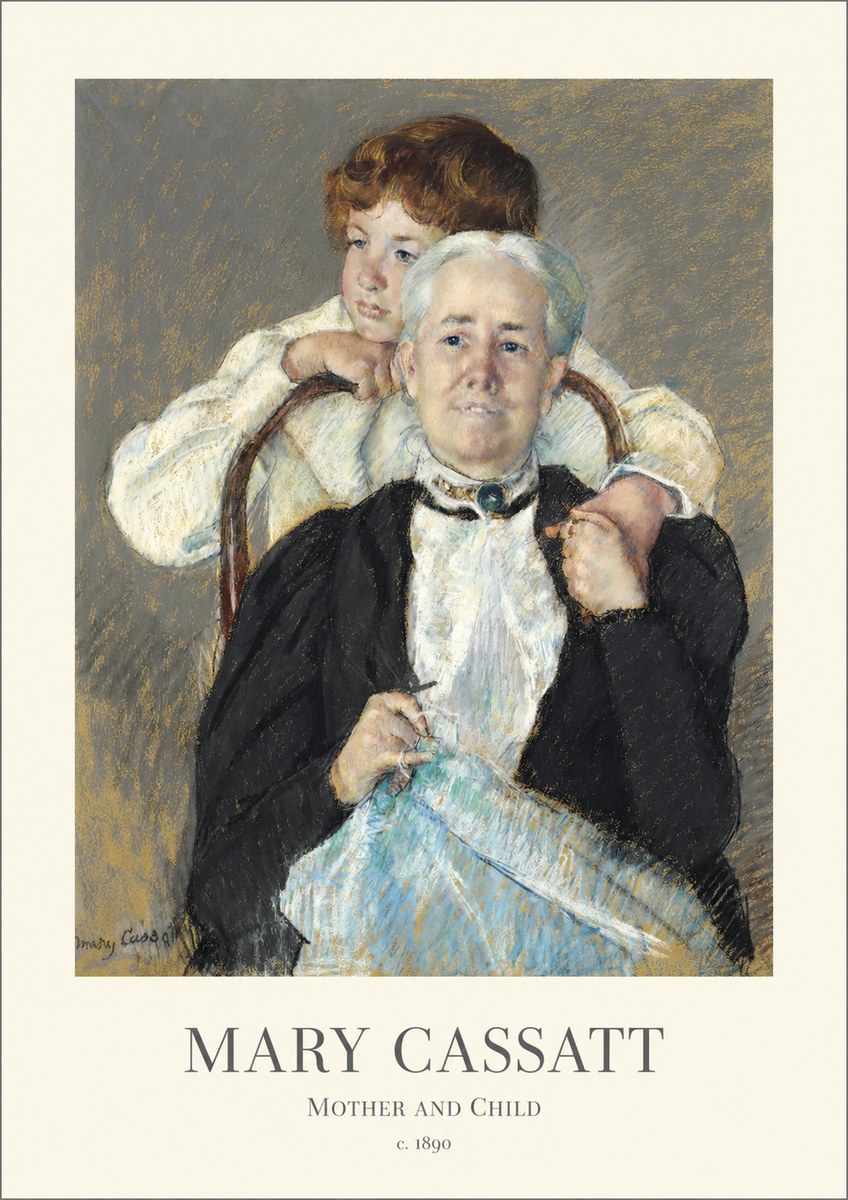 Mary Cassatt Mother and Child V No1 - Poszter
