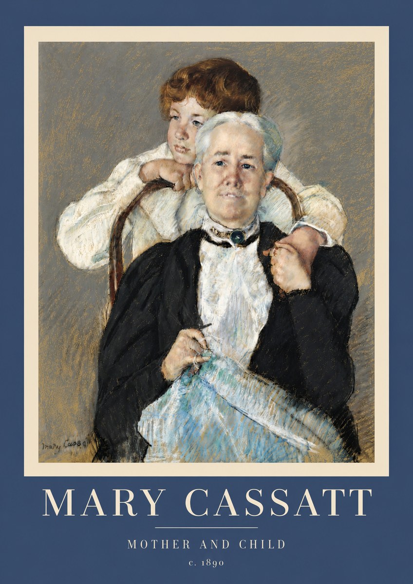 Mary Cassatt Mother and Child V No5 - Poszter