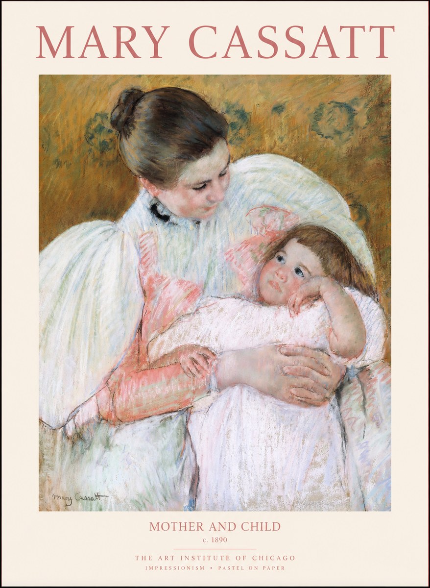 Mary Cassatt Mother and Child VI No1 - Poszter